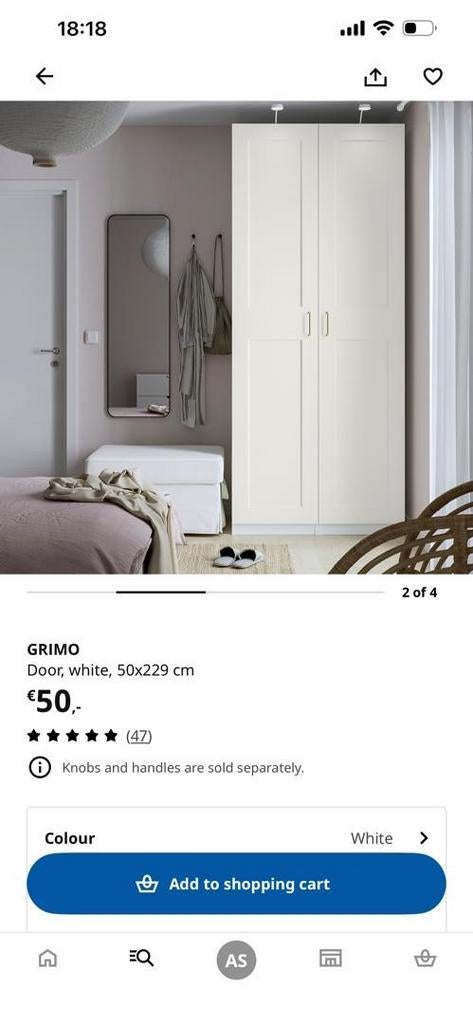 IKEA Pax deuren, 4 beschikbaar, Huis en Inrichting, Kasten | Kledingkasten, Gebruikt, 200 cm of meer, 50 tot 100 cm, Minder dan 25 cm