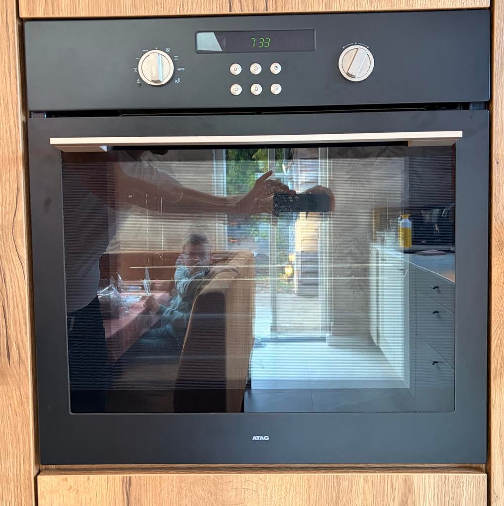 ATAG Inbouwoven OX6492F, Hetelucht, Grill, Boven/Onderwarmte, Gebruikt, Hete lucht, Oven met grill, Inbouw