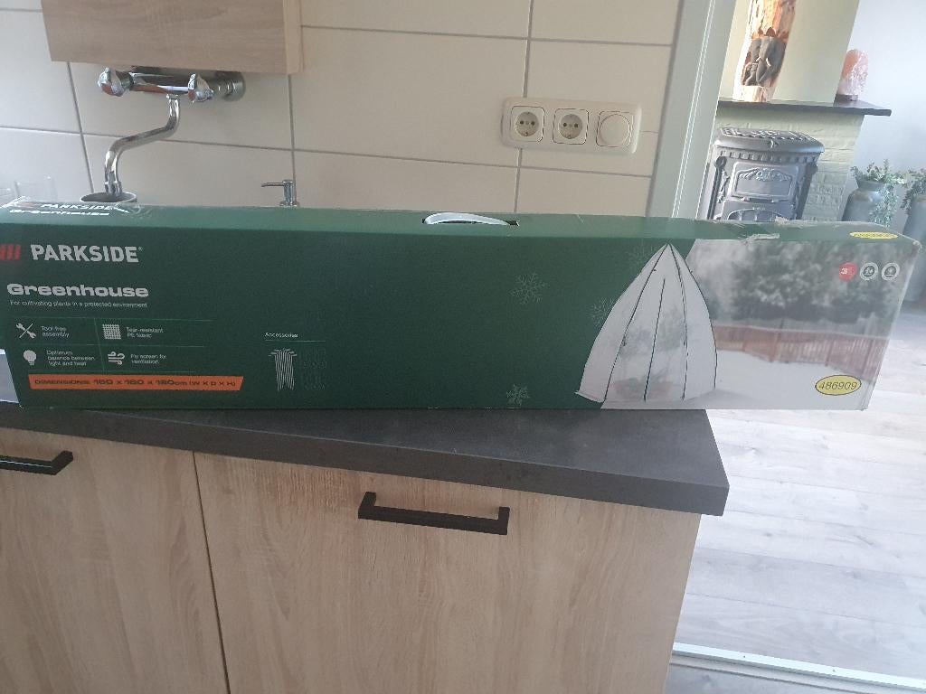 Tuinkas parkside nieuw, Tuin en Terras, Kassen, Ophalen, Glas, Nieuw, Aluminium