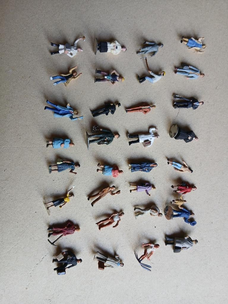 Meer dan 300 preiser figuurtjes, Overige merken, Gebruikt, Gelijkstroom of Wisselstroom, Overige typen