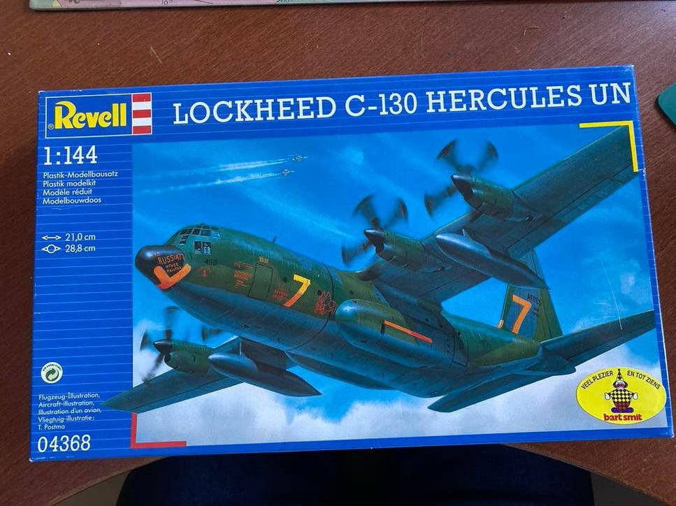 Revell Lockheed C-130 Hercules UN Modelbouw Vliegtuig, 1:144 tot 1:200, Revell, Nieuw, Ophalen of Verzenden