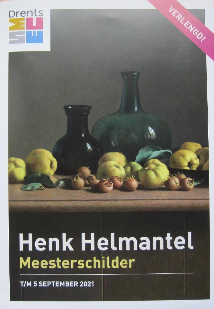 folder tentoonstelling Henk Helmantel - meesterschilder, Ophalen of Verzenden, Zo goed als nieuw, Folder