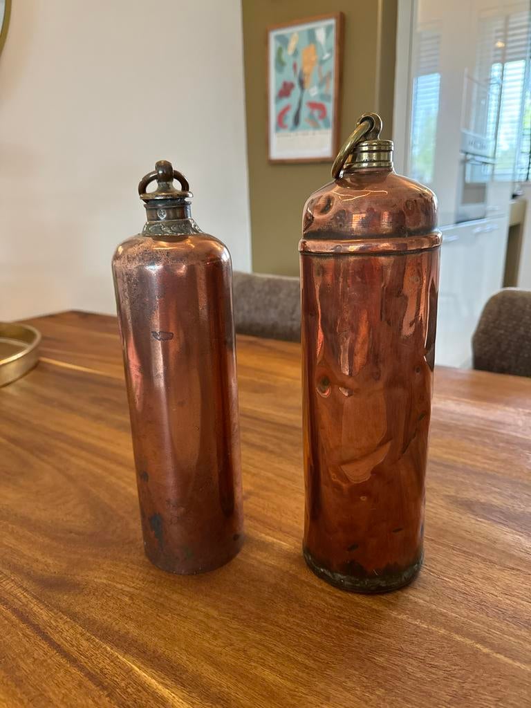 2 antieke koperen kruiken, Ophalen, Koper