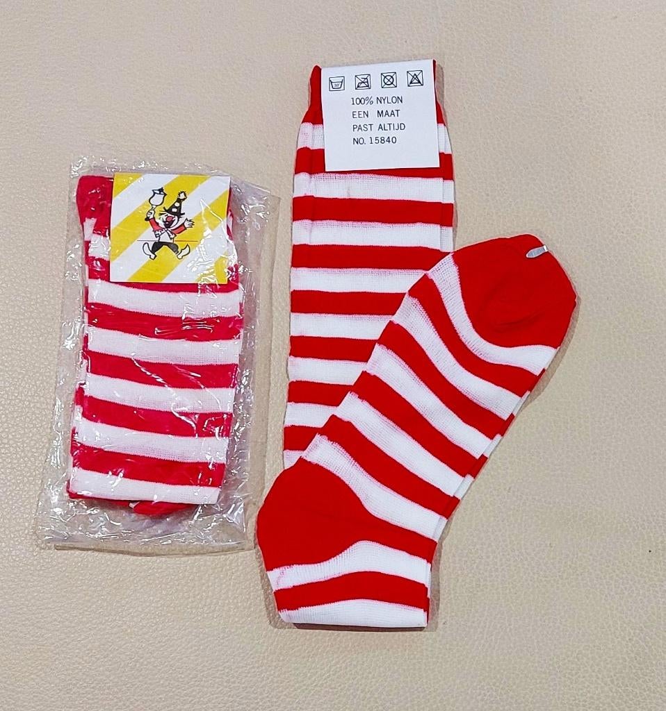kniekousen rood/wit, Sokken en Kniesokken, Nieuw, Overige maten, Ophalen of Verzenden