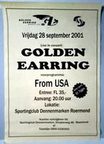 Golden Earring: Concert poster Roermond 2001., Ophalen of Verzenden, Gebruikt, Rock en Metal