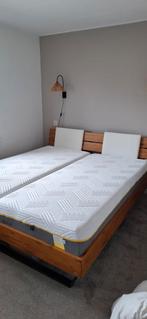 Tempur matrassen met bedframe en lattenbodem (90 cm breed), Ophalen, Gebruikt, 90 cm, Tweepersoons