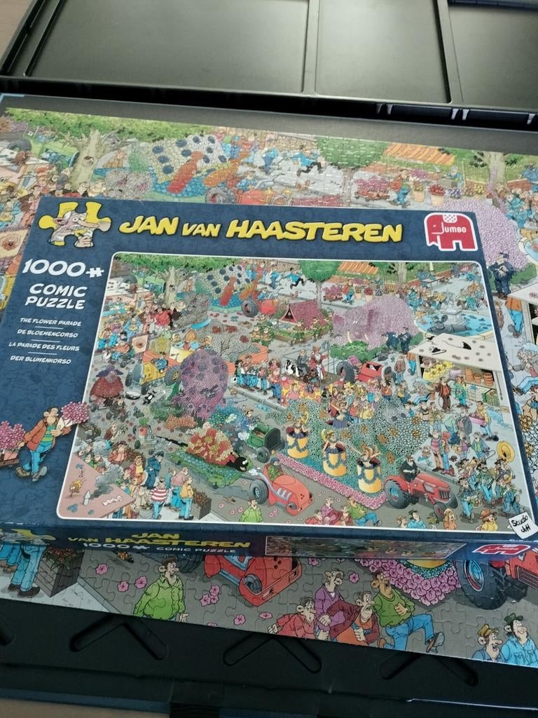 Bloemencorso Jan van Haasteren puzzel, Ophalen of Verzenden, 500 t/m 1500 stukjes, Zo goed als nieuw