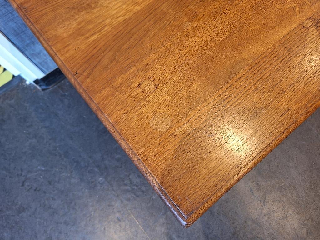 Massief grenen salontafel / bijzettafel, Ophalen, Gebruikt, 50 tot 100 cm, Massief hout