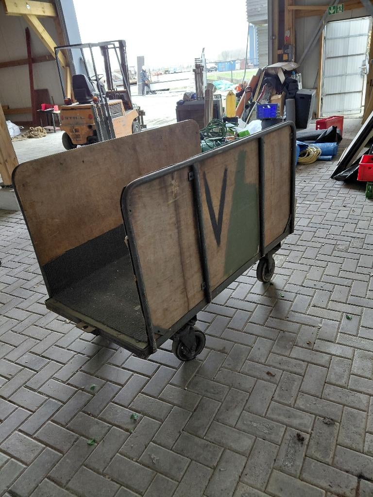 3 x Transportwagen/karren/magazijnkar, 100 liter of meer, Ophalen, Gebruikt, Transportkar