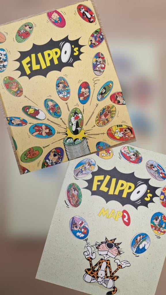 Flippo's map 1 en 2. Compleet 1-545 + kerst flippo's, Verzamelen, Ophalen