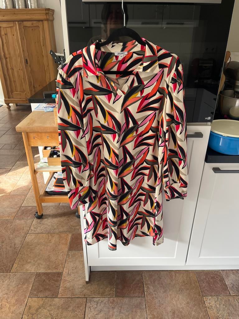 ZoSo Travelstof Jurk XXL - Kleurrijke Print, Kleding | Dames, Jurken, Overige kleuren, Maat 46/48 (XL) of groter, Ophalen of Verzenden
