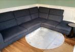 Antraciete hoekbank met verstelbare hoofdsteunen, Ophalen, Hoekbank, Zo goed als nieuw, Stof