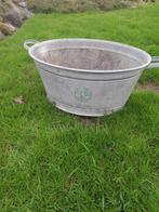 Grote zinken teil - Vintage wasbak/plantenbak, Ophalen of Verzenden