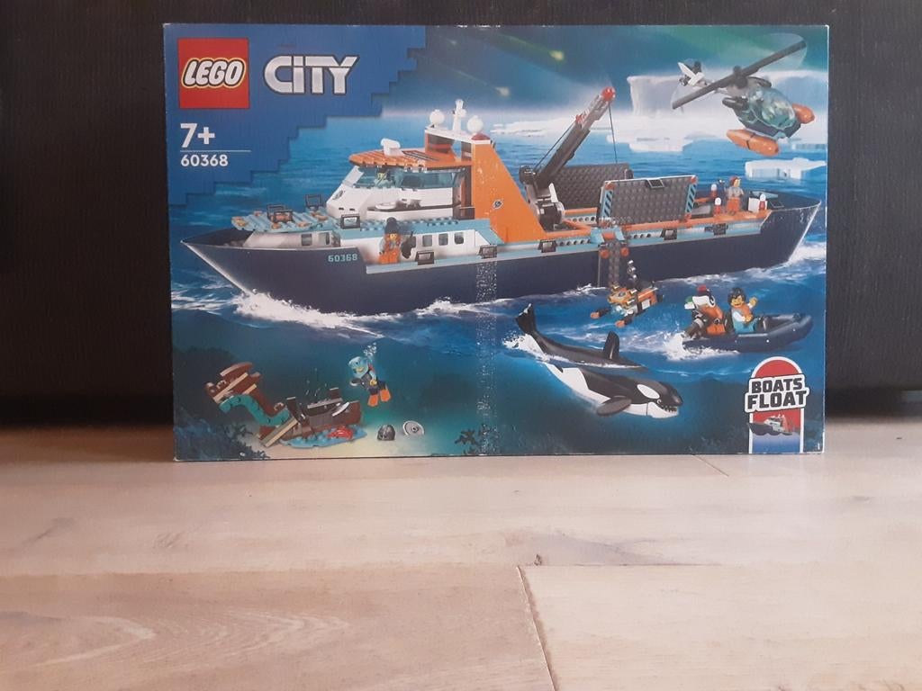 Lego noordpool expetidie schip 60368 incl instructieboekjes, Ophalen of Verzenden, Zo goed als nieuw, 1:50 tot 1:200, Overige merken