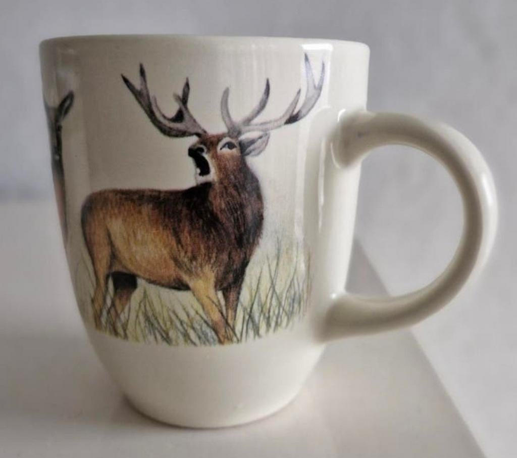 Beker Jet ter Steege met Herten opdrukken, Huis en Inrichting, Keuken | Servies, Ophalen of Verzenden, Zo goed als nieuw, Overige stijlen