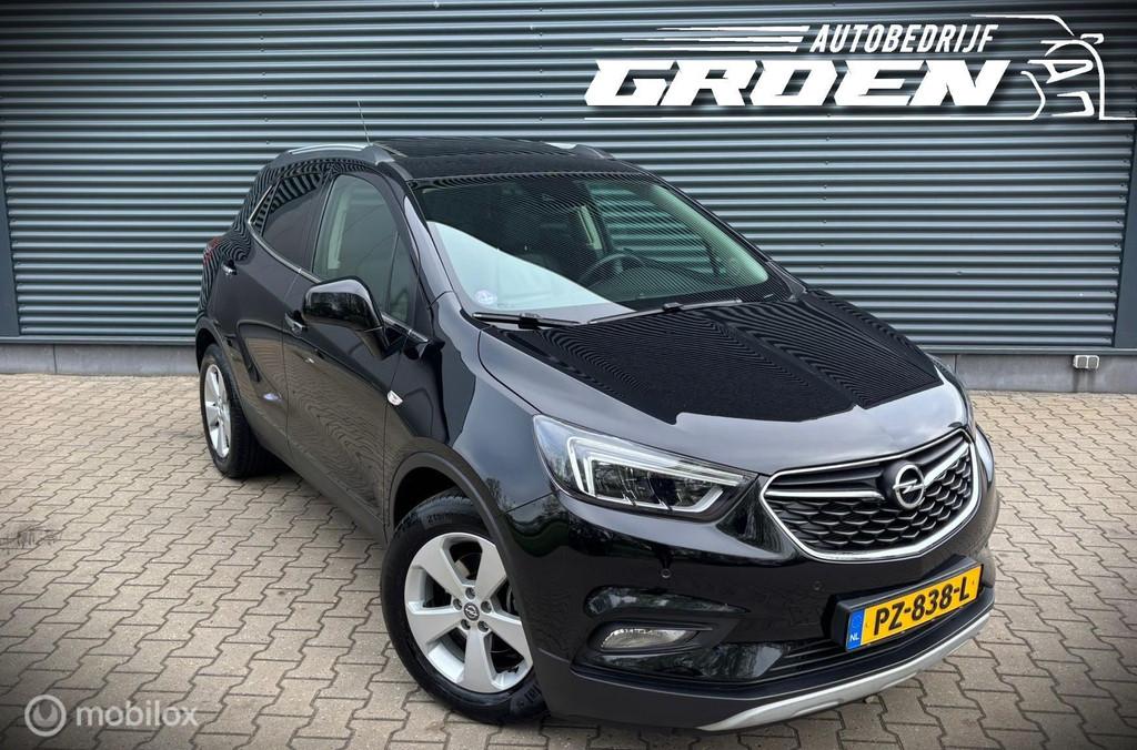 Opel MokkaX 1.4 Turbo Business CAM|CRUISE|PDC|STOELVERW|LEER, Auto's, Opel, Voorwielaandrijving, Gebruikt, Euro 6, Zwart