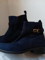 Blauw suède enkellaarsjes, maat 40., Ophalen, Zo goed als nieuw, Blauw