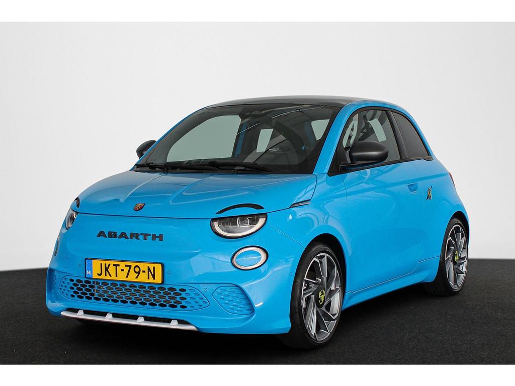 Fiat 500 Abarth Turismo 42 kWh Achteruitrijcamera Panoramada, Auto's, Fiat, Automaat, Gebruikt, 4 stoelen, 155 pk