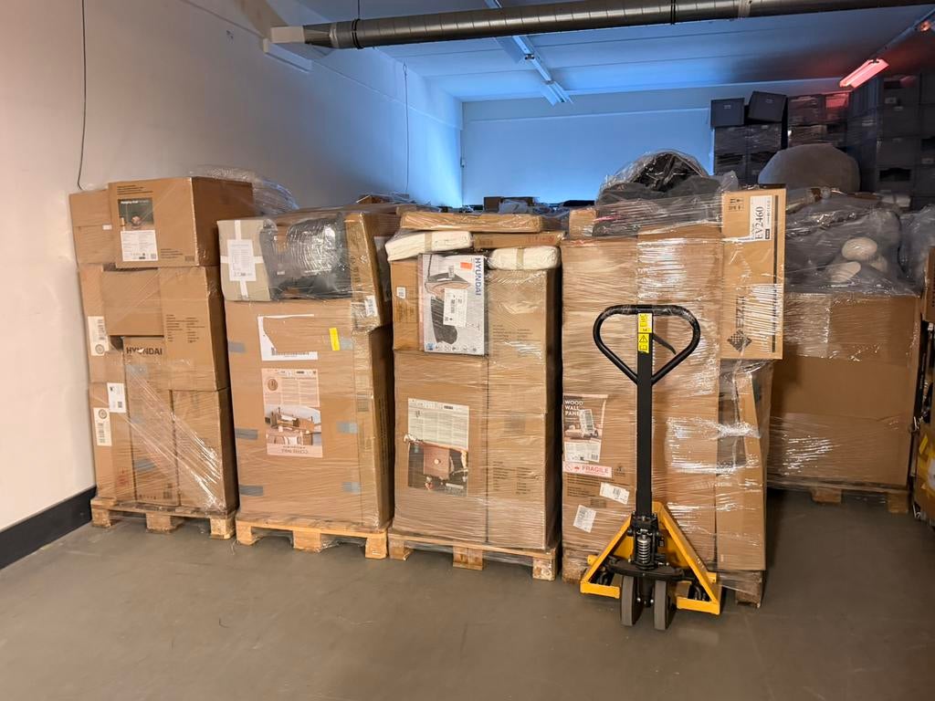 Pallets met Retourgoederen Dagelijks nieuwe pallets ♻️🔥, Zakelijke goederen, Partijgoederen en Retail | Partijgoederen, Ophalen