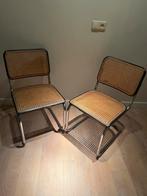 2x Marcel Breuer Cesca stoelen - Buisframe met rotan, Gebruikt, Twee, Overige kleuren, Ophalen of Verzenden