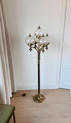 Prachtige vintage vloerlamp. Messing., Huis en Inrichting, Lampen | Vloerlampen, Ophalen, Vintage. Hollywood regency, 100 tot 150 cm