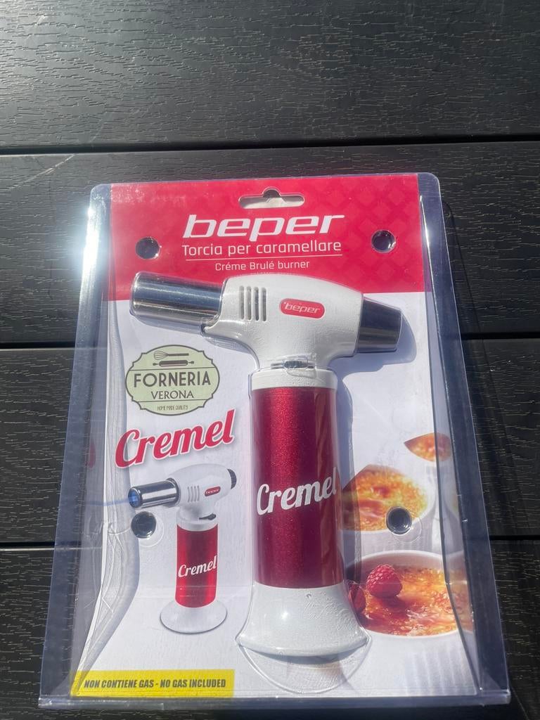 Beper retro crème brûlée brander, Minder dan 1 liter, Ophalen of Verzenden, Nieuw, 1 snelheid