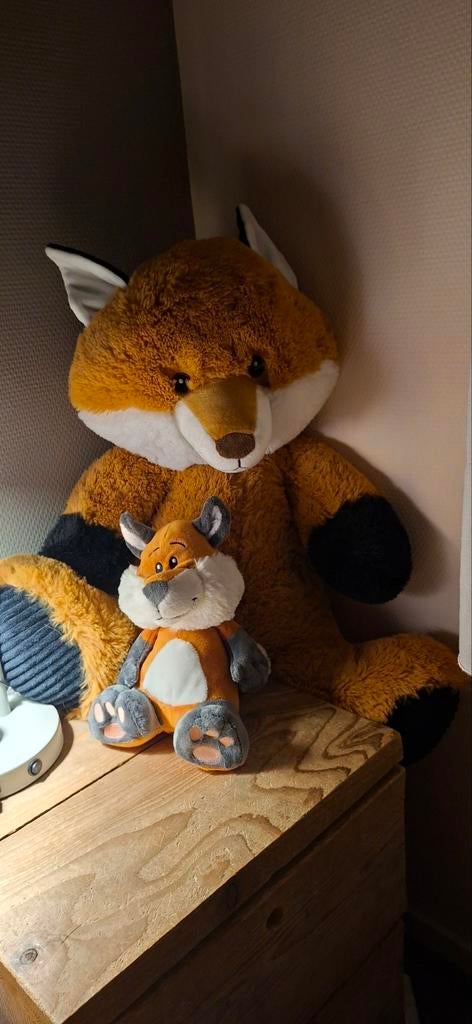 2 leuke knuffels vaneen vos, Ophalen, Zo goed als nieuw, Stoffen beer, Overige merken