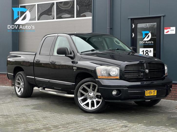Dodge Ram 1500 5.7 V8/345pk Night Runner|Trekhaak|Camera|Led, Auto's, Dodge, Bedrijf, Te koop, RAM 1500, ABS, Achteruitrijcamera