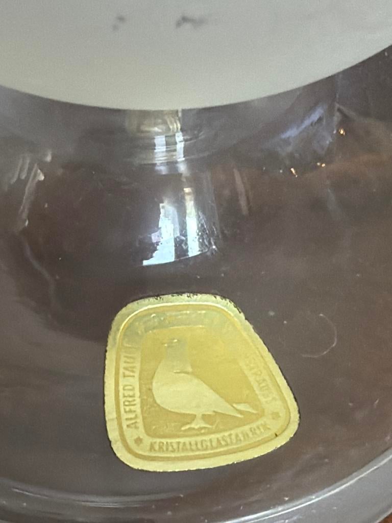 Alfred Taube Kristalglasfabriek Kaarsenhouder, Ophalen of Verzenden, Kristal