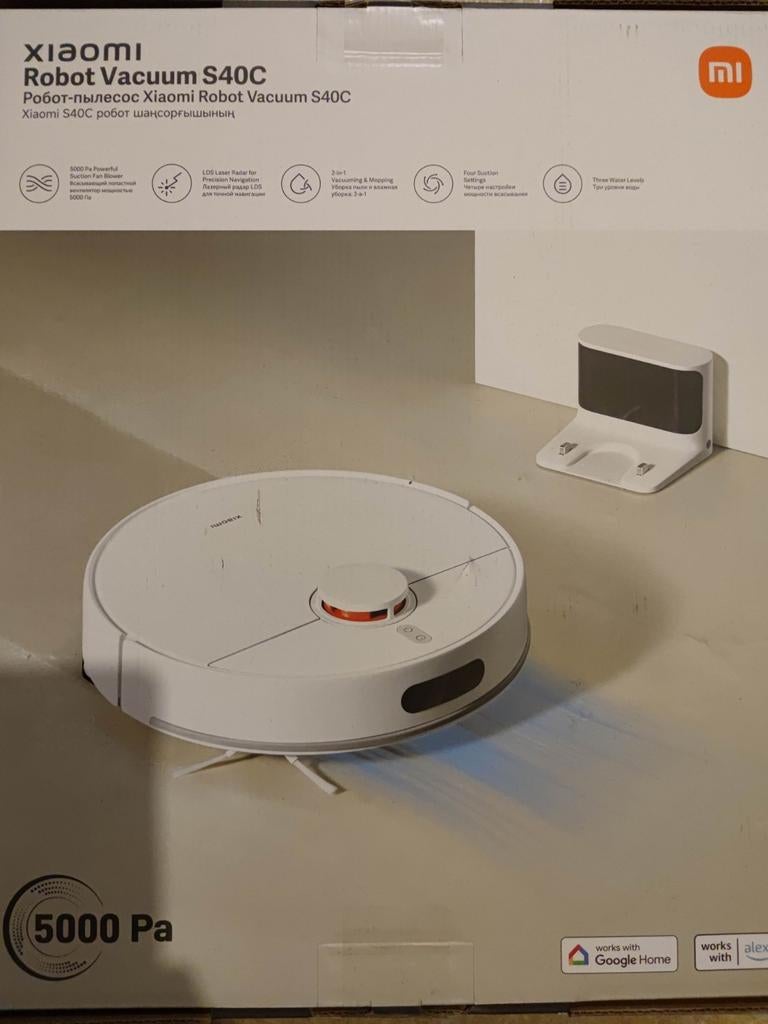 Xiaomi robotstofzuiger S40c met dweilfunctie | NIEUW, Witgoed en Apparatuur, Stofzuigers, Ophalen of Verzenden, Nieuw, Reservoir