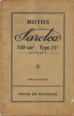 Sarolea 350 cc pieces de rechange onderdelenboek, Ophalen of Verzenden, Overige merken