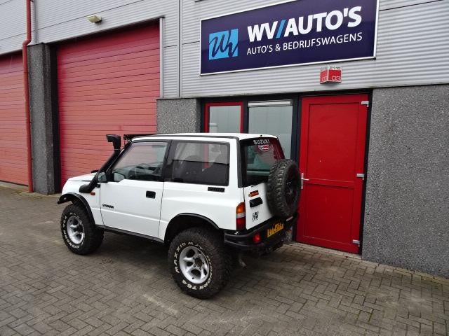 Suzuki Vitara 1.6 JX Metal Top fun 4 x 4 verhoogd lier snork, Lederen bekleding, Wit, Bedrijf, Handgeschakeld