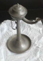 Tinnen wandbord en olielamp Tin - hoeft niet in 1 koop, Ophalen of Verzenden