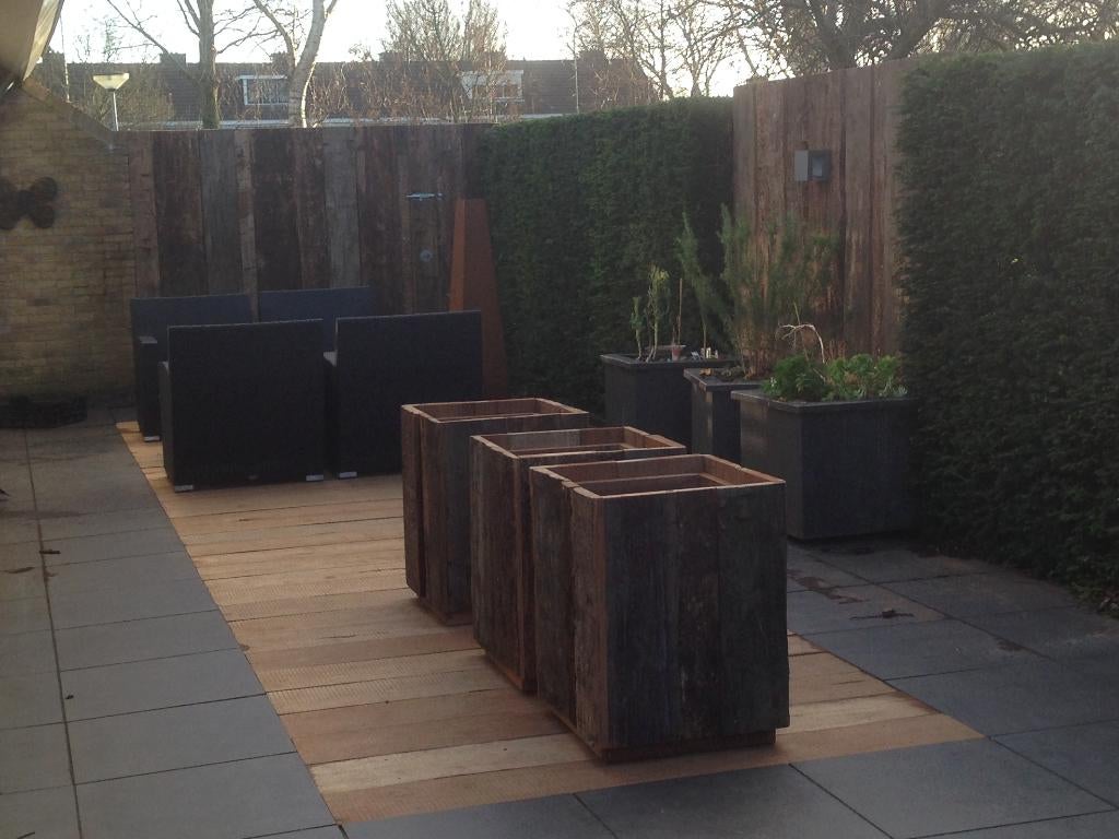 Hardhouten delen, vloerdelen, aanmeerpalen hout, dukdalf, Ophalen, 25 tot 50 mm, Nieuw, 300 cm of meer