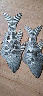 2 metalen vissen 90 en 70 cm, Huis en Inrichting, Ophalen