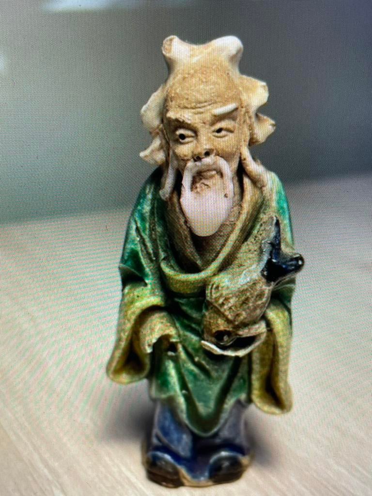 Antieke Chinese aardewerken beeldje “Mudman”, Ophalen of Verzenden