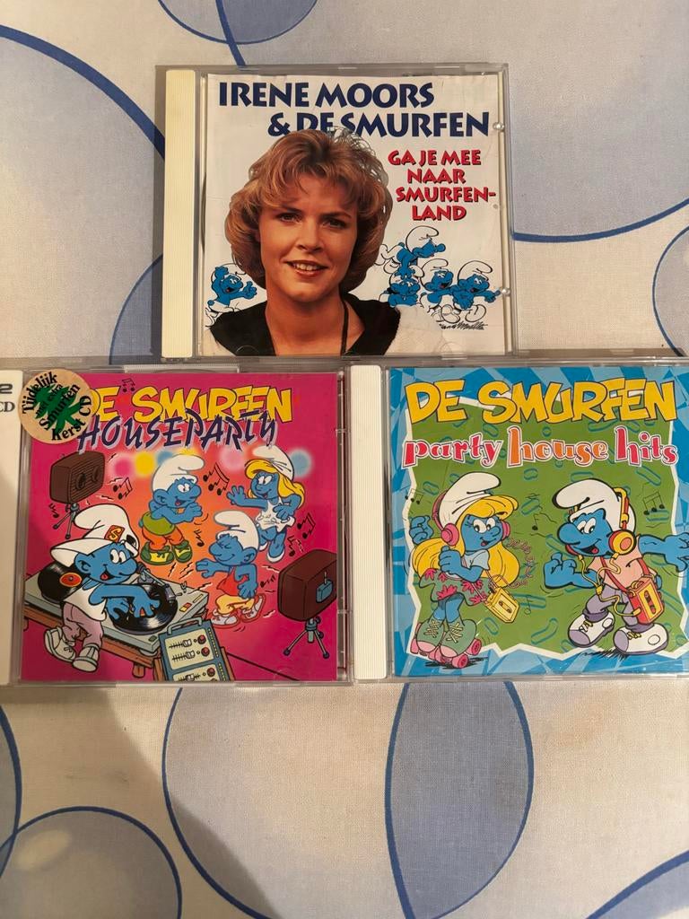 Smurfen CD's: Irene Moors, Houseparty, Party House Hits, Gebruikt, Boxset, Ophalen of Verzenden, 3 tot 5 jaar