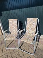 2 vintage klapstoelen, Caravans en Kamperen, Kampeermeubelen, Ophalen, Campingstoel
