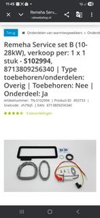 Remeha Tzerra 24/28 onderhoudsset B - Nieuw, Doe-het-zelf en Verbouw, Verwarming en Radiatoren, Ophalen of Verzenden, Nieuw, Overige typen