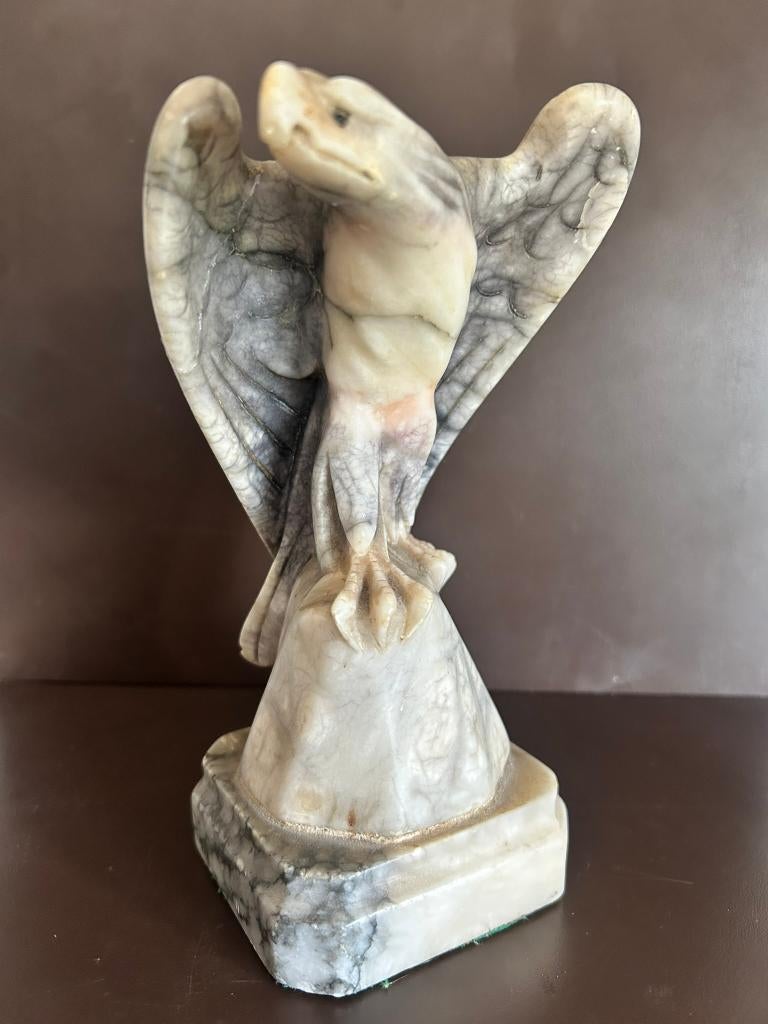 Duitse rijksadelaar op sokkel - marmer - Derde Rijk / WO2, Verzamelen, Ophalen, Overige soorten, Duitsland, Kunstobject