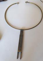 Vintage  Halsketting met Hanger, Gebruikt, Ophalen of Verzenden, Zilver, Overige materialen