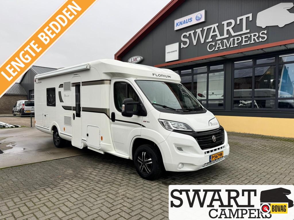 Fleurette Florium 73 Lage enkele bedden GRATIS STALLING, Caravans en Kamperen, Campers, Overige merken, Standaard zit, Ringverwarming