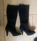 Prachtige zachte nubuck leren laarzen, Hoge laarzen, Zwart, Ophalen of Verzenden, Zo goed als nieuw