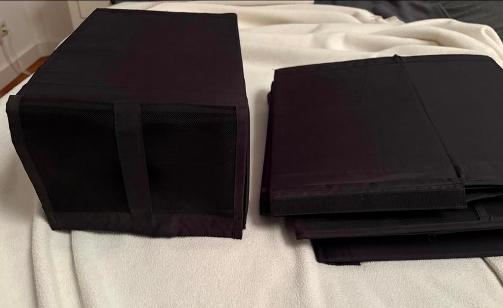 IKEA SKUBB Schoenendozen - Zwart (7 stuks), Ophalen of Verzenden, Zo goed als nieuw