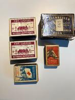 Oude luciferdoosjes - KWF, Rode Kruis, Champion, Soennecken, Verzamelen, Ophalen of Verzenden, Gebruikt, Luciferdoosjes of -merken