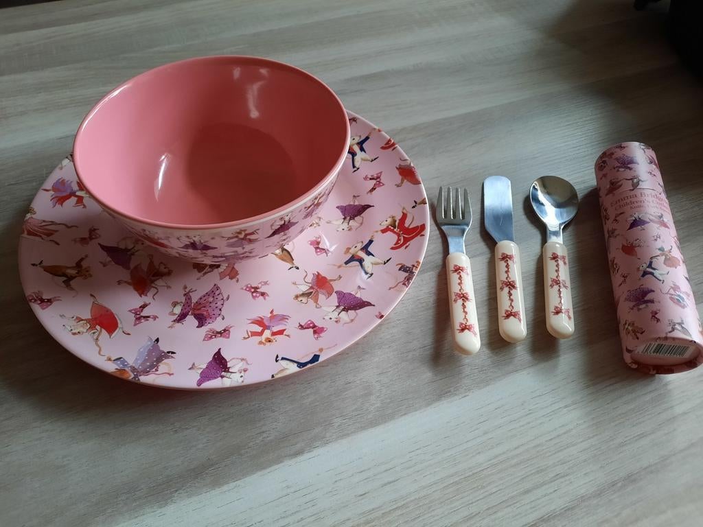 Emma Bridgewater dancing mice melamine set, Ophalen of Verzenden, Rond, Kunststof