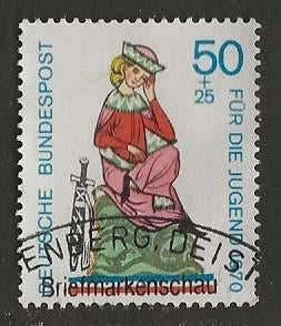 Duitsland 57, jonkvrouw, Postzegels en Munten, Postzegels | Europa | Duitsland, Verzenden, BRD, Gestempeld