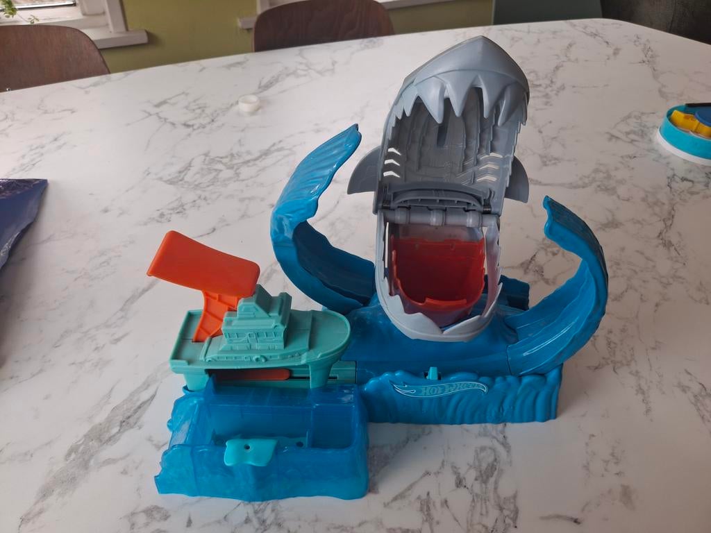 Hot Wheels haai racebaan startset, Onderdelen, Ophalen of Verzenden, Zo goed als nieuw, Hot Wheels