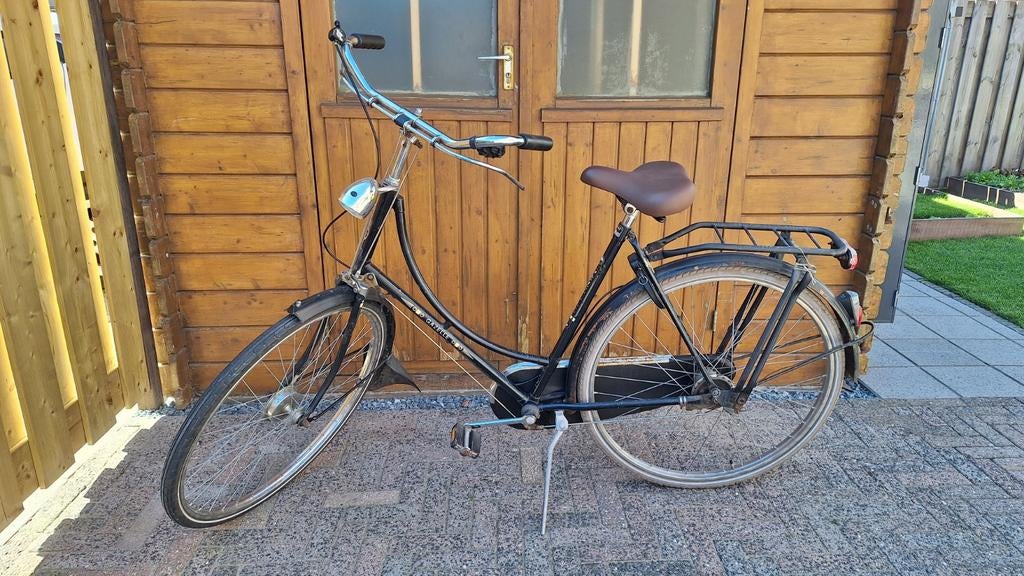 Gazelle omafiets oud model, Fietsen en Brommers, Fietsen | Dames | Omafietsen, Gebruikt, 56 cm of meer, Versnellingen, Schijfrem