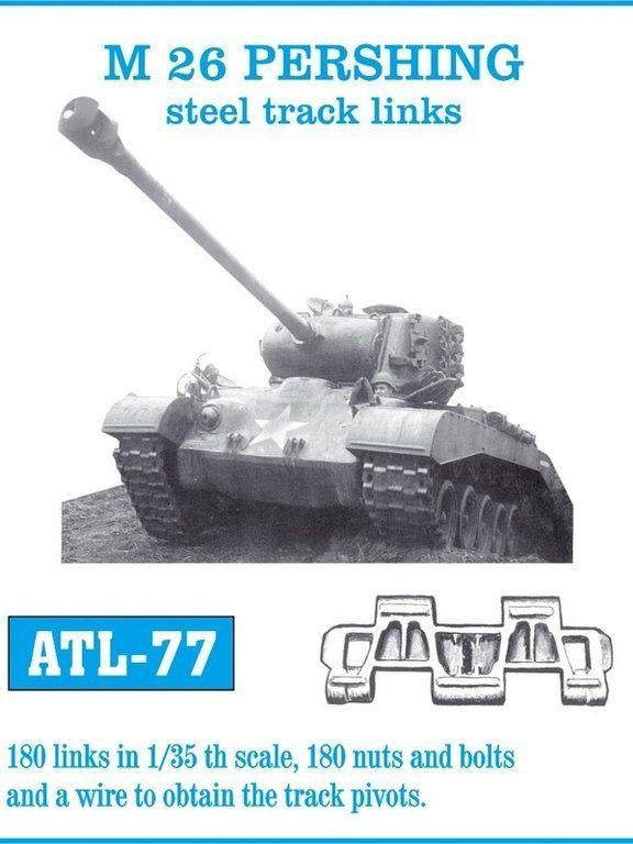 Friul 1:35 US M26 Pershing 'steel type' white metal tracks, Tank, 1:32 tot 1:50, Nieuw, Ophalen of Verzenden
